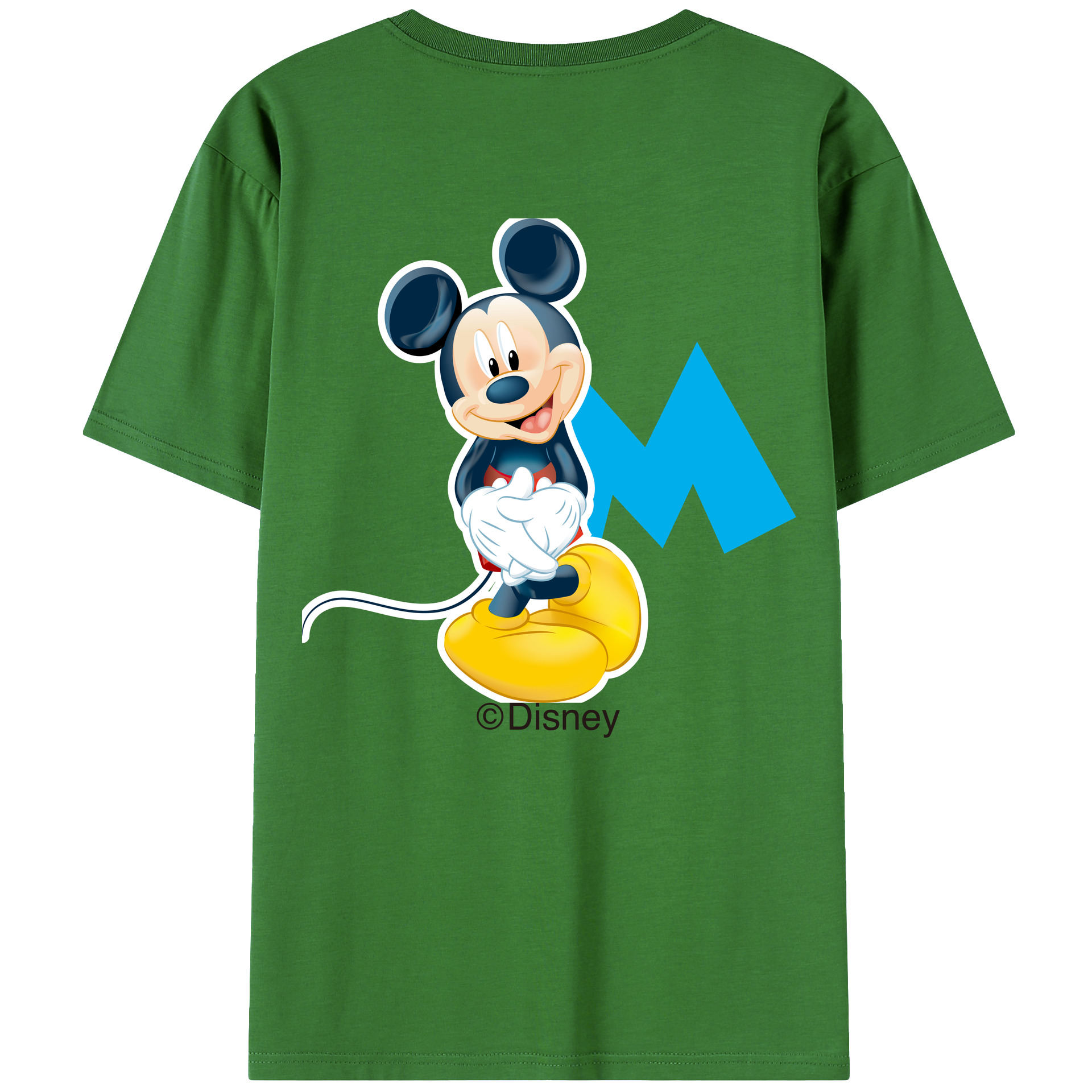 （画像用） ミッキーマウス Mickey Mouse レディース半袖Tシャツ(バックプリント)